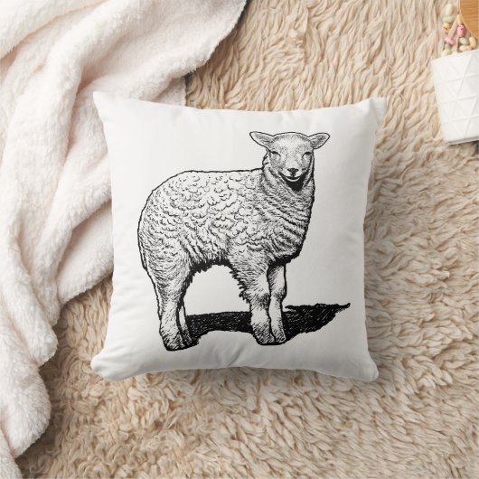 小羊 クッション (ブランケット)