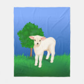 小羊 フリースブランケット (正面)