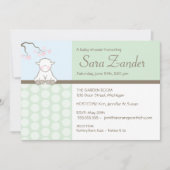 小羊|ベビーシャワー招待状 招待状 (正面)