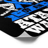 小脳萎縮症の戦士の意識のリボンの曾祖母 ポスター (角)