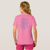小腸がん認識度リボンシャツ Tシャツ (裏面フル)