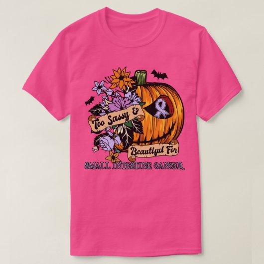 小腸認識度レトロハロウィーン怖いpu tシャツ (デザイン正面)