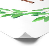 小色彩の鮮やかベビーディアファウンリースの葉 ポスター (角)