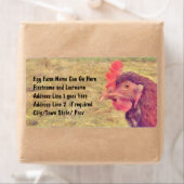 小色彩の鮮やか赤メンドリ ラベル (インサイチュ)