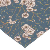 小花ライトブルー ショートテーブルランナー (コーナー)