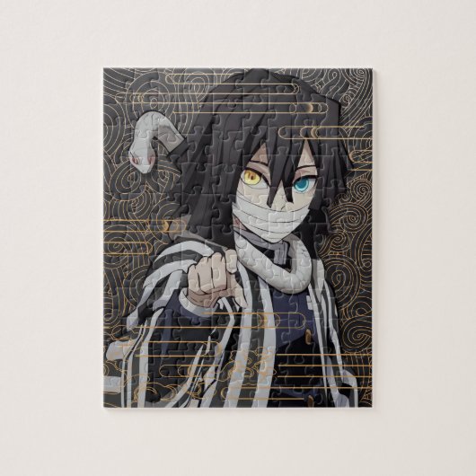 小花井伊黒金ゴールド ジグソーパズル (縦)