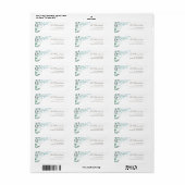 小花水彩色ラベル ラベル (フルシート)