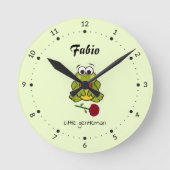 小蛙 ラウンド壁時計 (正面)