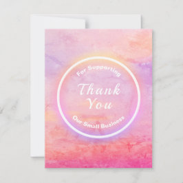 小規模ビジネス向けの大規模サンキューカード サンキューカード