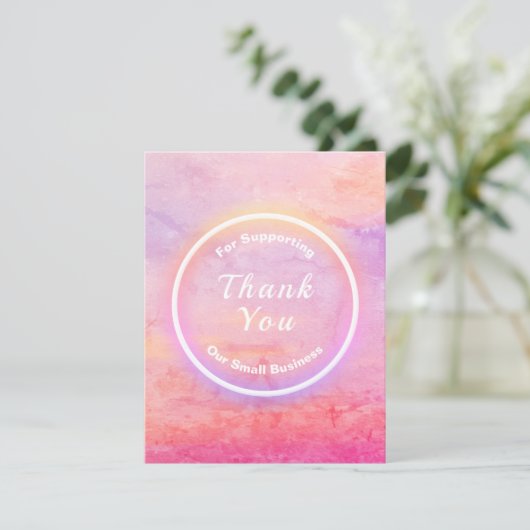 小規模ビジネス向けの大規模サンキューカード サンキューカード (スタンド正面)