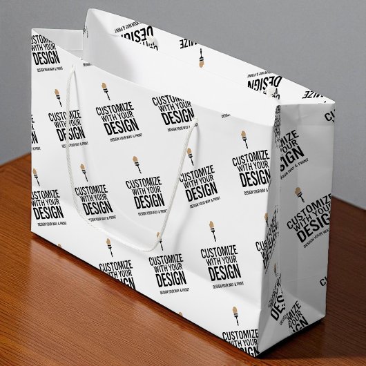 小規模事業所向けカスタマイズ企業ブランドギフトバッグ ラージペーパーバッグ