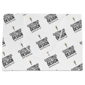 小規模事業所向けカスタマイズ企業ブランドギフトバッグ ラージペーパーバッグ (正面)