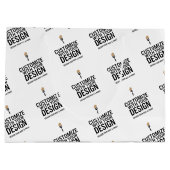 小規模事業所向けカスタマイズ企業ブランドギフトバッグ ラージペーパーバッグ (裏面)