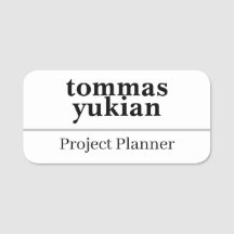 小規模事業所用職員名札