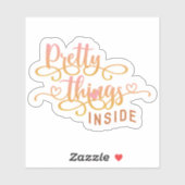 小規模企業かわいいピンクありがとう シール (シート)