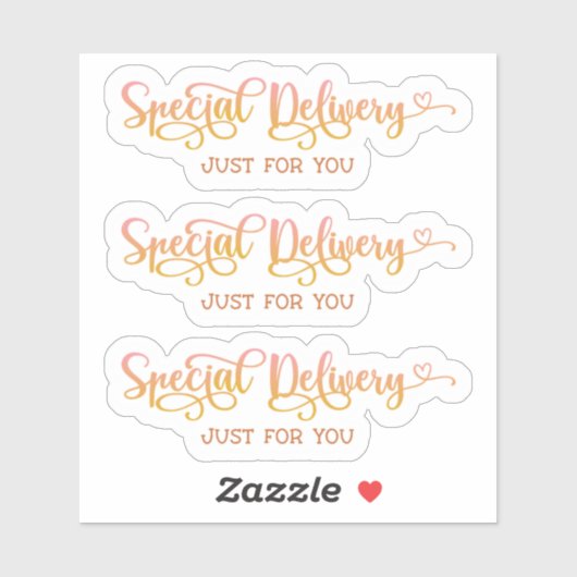 小規模企業かわいいピンクありがとう シール (シート)