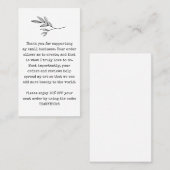 小規模企業のお客様割引クーポン 名刺 (正面/裏面)