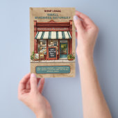 小規模企業のイベント チラシ (ハンドル)