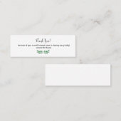 小規模企業のオーナーに感謝 スキニー名刺 (正面/裏面)