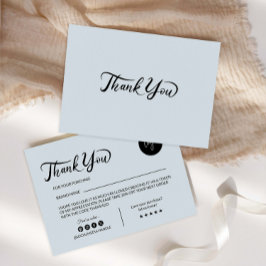 小規模企業のパッケージ挿入カード サンキューカード