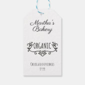 小規模企業のパンオーガニックリー食品価格ラベル ギフトタグ (裏面)