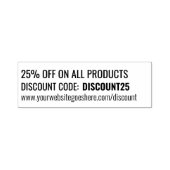 小規模企業の割引コード販売プロモーション セルフインキングスタンプ (デザイン)