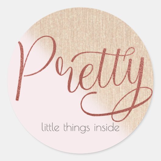 小規模企業|包装シール|ブティック ラウンドシール (正面)