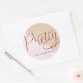 小規模企業|包装シール|ブティック ラウンドシール (封筒)