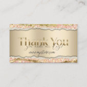 小規模小売業向けの感謝カード, 編集してご使用ください！ 名刺 (正面)