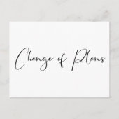 小規模計画結婚の変更の抑制エレガント化 案内ポストカード (正面)