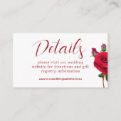 小規模詳細結婚のWebサイトエンクロージャカード エンクロージャーカード (正面)