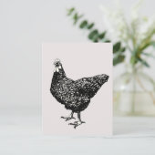 小誇りを持った雌鶏 ポストカード (スタンド正面)