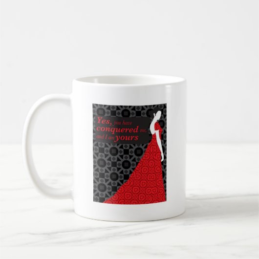 小説からの引用文のアナKareninaのギフト コーヒーマグカップ (左)