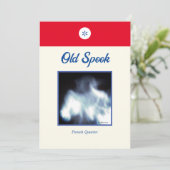 小説のような招待状/グリーティングカード 招待状 (スタンド正面)