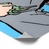 小説のタイプ – メールや文字を打つプリント ポスター (角)