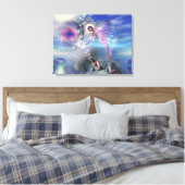 小説は並列の現実の入り口になることができる キャンバスプリント (インサイチュ (寝室))