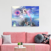 小説は並列の現実の入り口になることができる キャンバスプリント (インサイチュ (リビング))