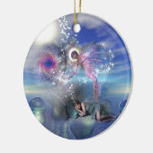 小説は並列の現実の入り口になることができる セラミックオーナメント (左)