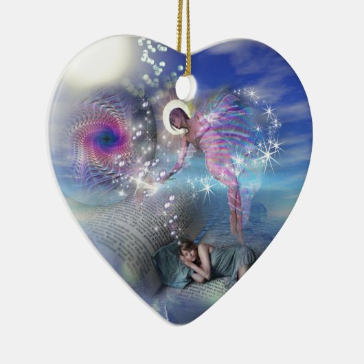 小説は並列の現実の入り口になることができる セラミックオーナメント (右)