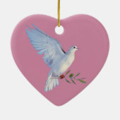 小説は並列の現実の入り口になることができる セラミックオーナメント (裏面)