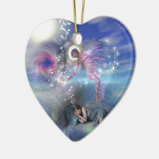 小説は並列の現実の入り口になることができる セラミックオーナメント (左)