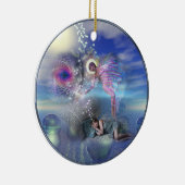 小説は並列の現実の入り口になることができる セラミックオーナメント (右)