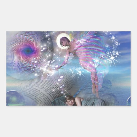 小説は並列の現実の入り口になることができる 長方形シール (正面)