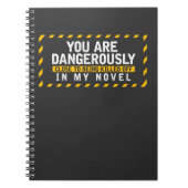 小説家おもしろいタイプライター作家 ノートブック (正面)