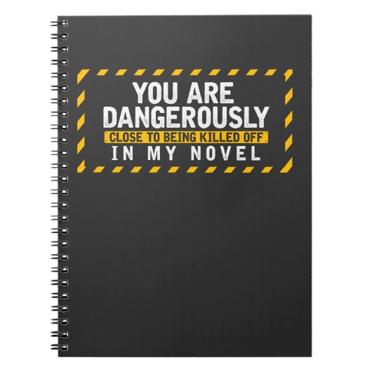 小説家おもしろいタイプライター作家 ノートブック (正面)