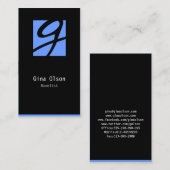 小説家の名刺モノグラムブロック 名刺 (正面/裏面)