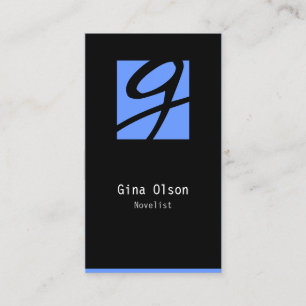 小説家の名刺モノグラムブロック 名刺