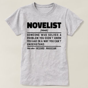 小説家の名詞定義クリエイティブ書のクール一覧 Tシャツ