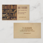 小説家の本の作家の作家の名刺 名刺 (正面/裏面)