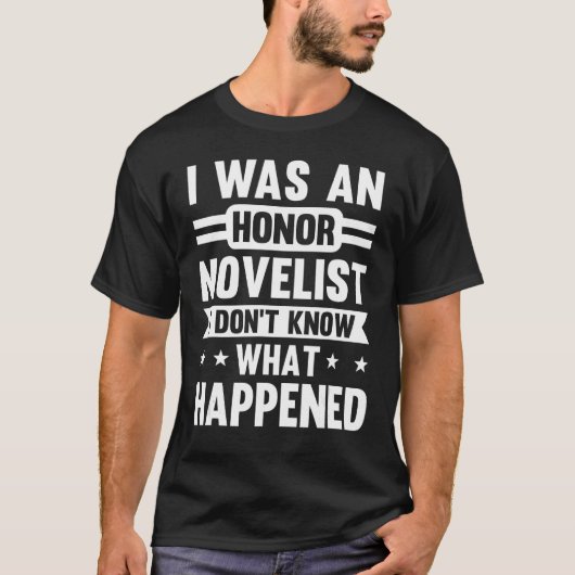 小説家オナー作家小説作家ストーリーテラーNar Tシャツ (正面)
